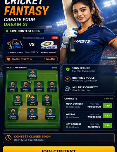Indian 420 (indian matka 420) fantasy cricket & matchday visual 3